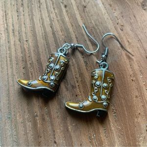 Handmade Cowboy Boot Earrings